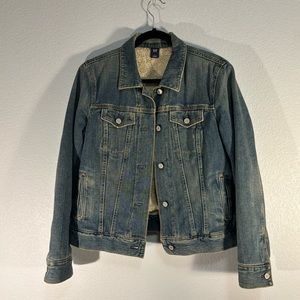 GAP Denim Jacket with Fleece Lining & Pockets 💙